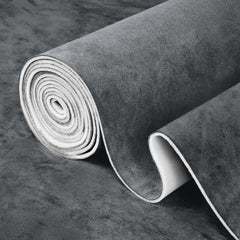 Garifon suede headliner fabric in dark grey with OEM-like finish.