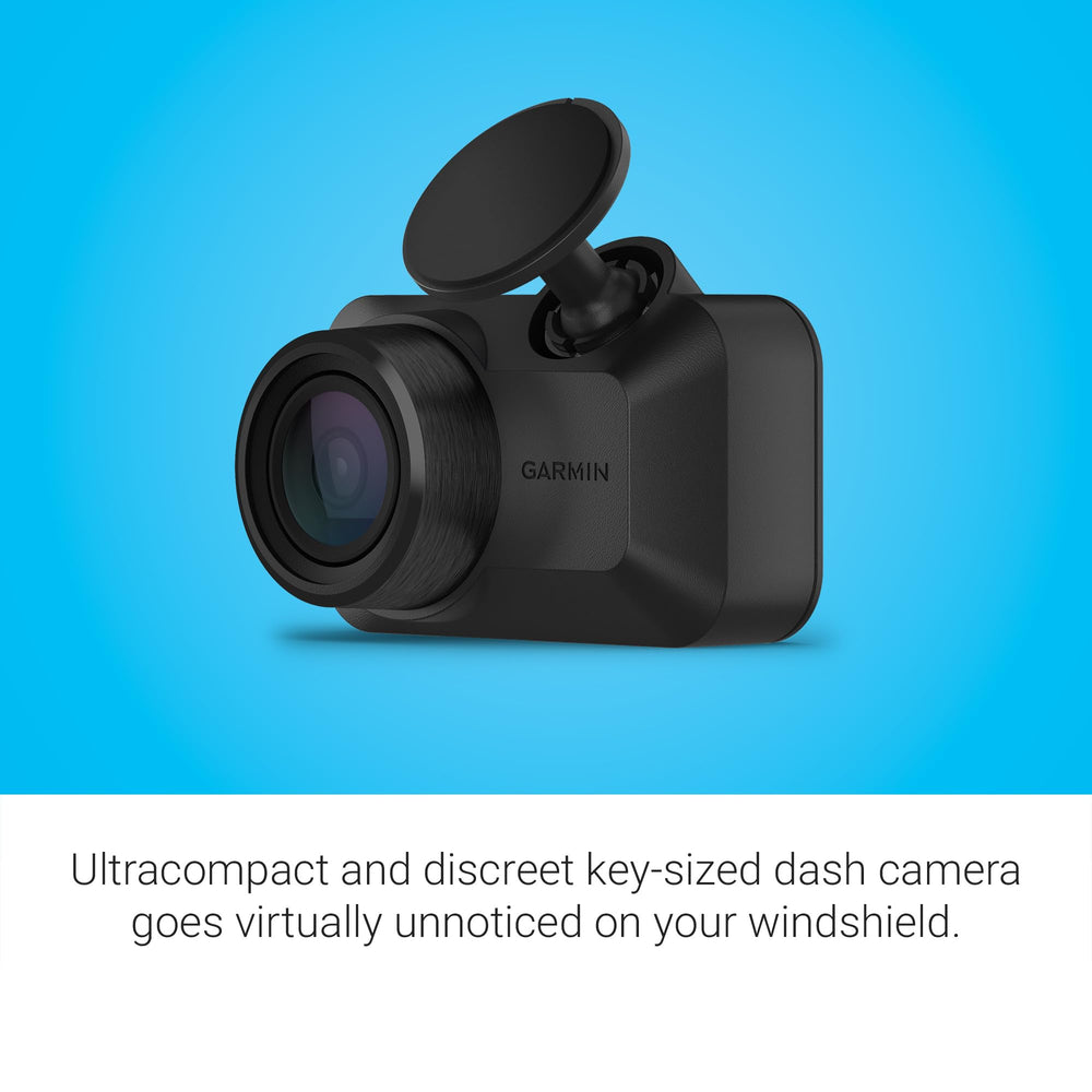 Garmin Dash Cam Mini 3 app screenshot showing easy clip sharing and cloud access