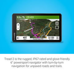 Garmin Tread 2 IP67 durability works in rain or snow.