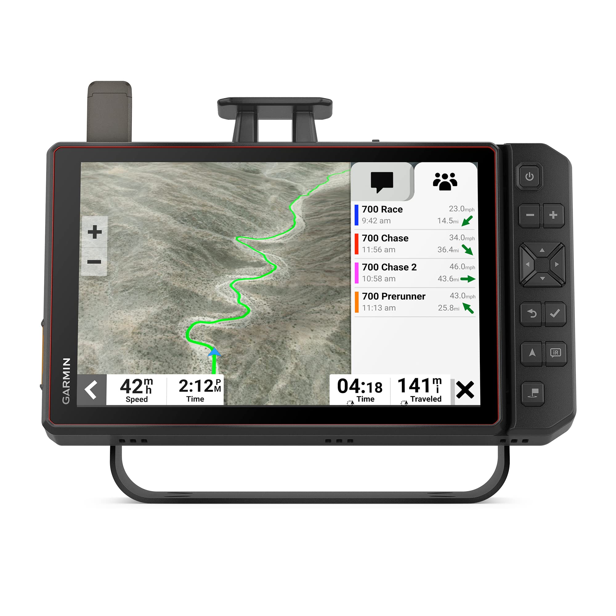 Garmin Tread XL Baja Race Edition team tracking with inReach for live position updates across teams.