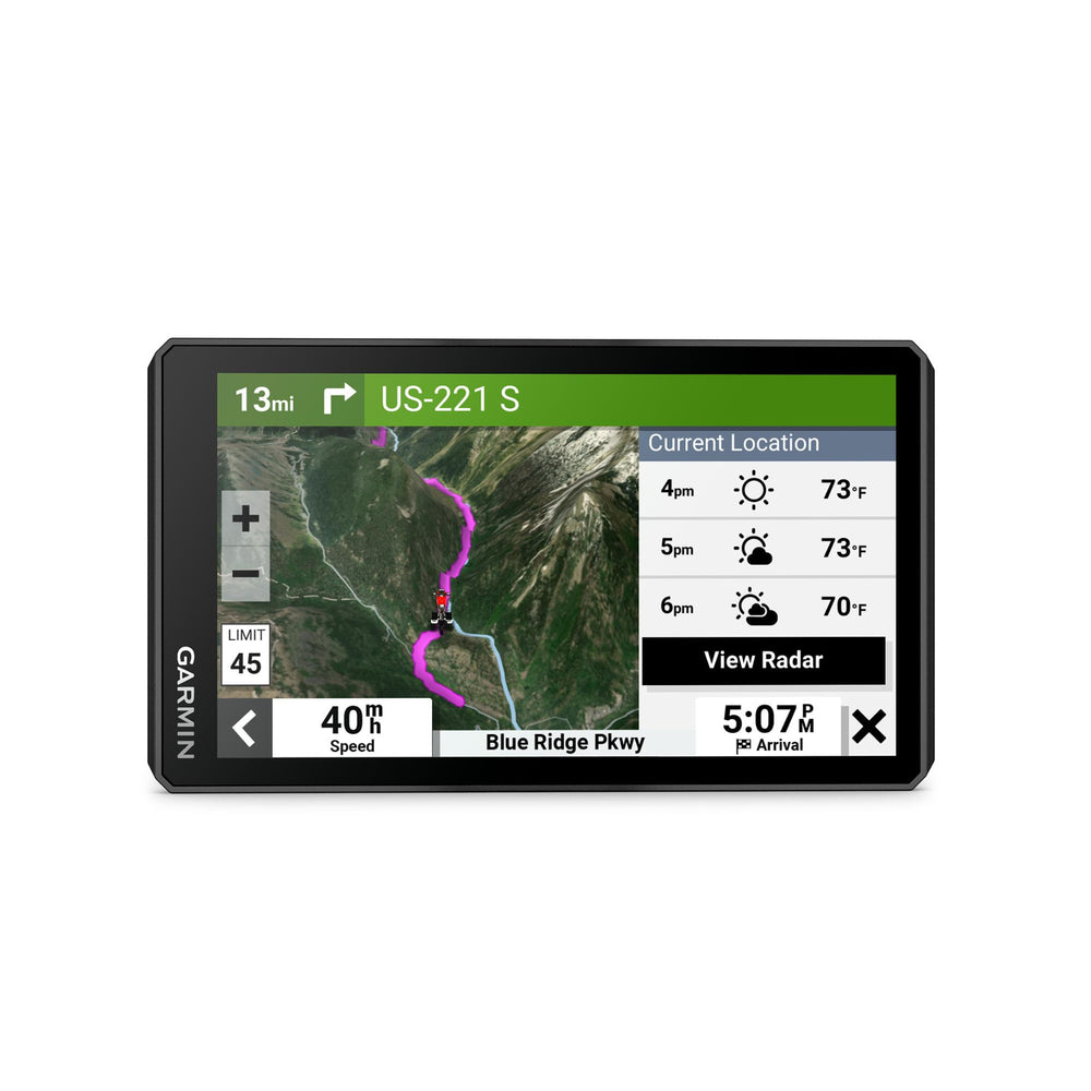 Garmin zūmo XT2 with Tread app planning simplifies route management