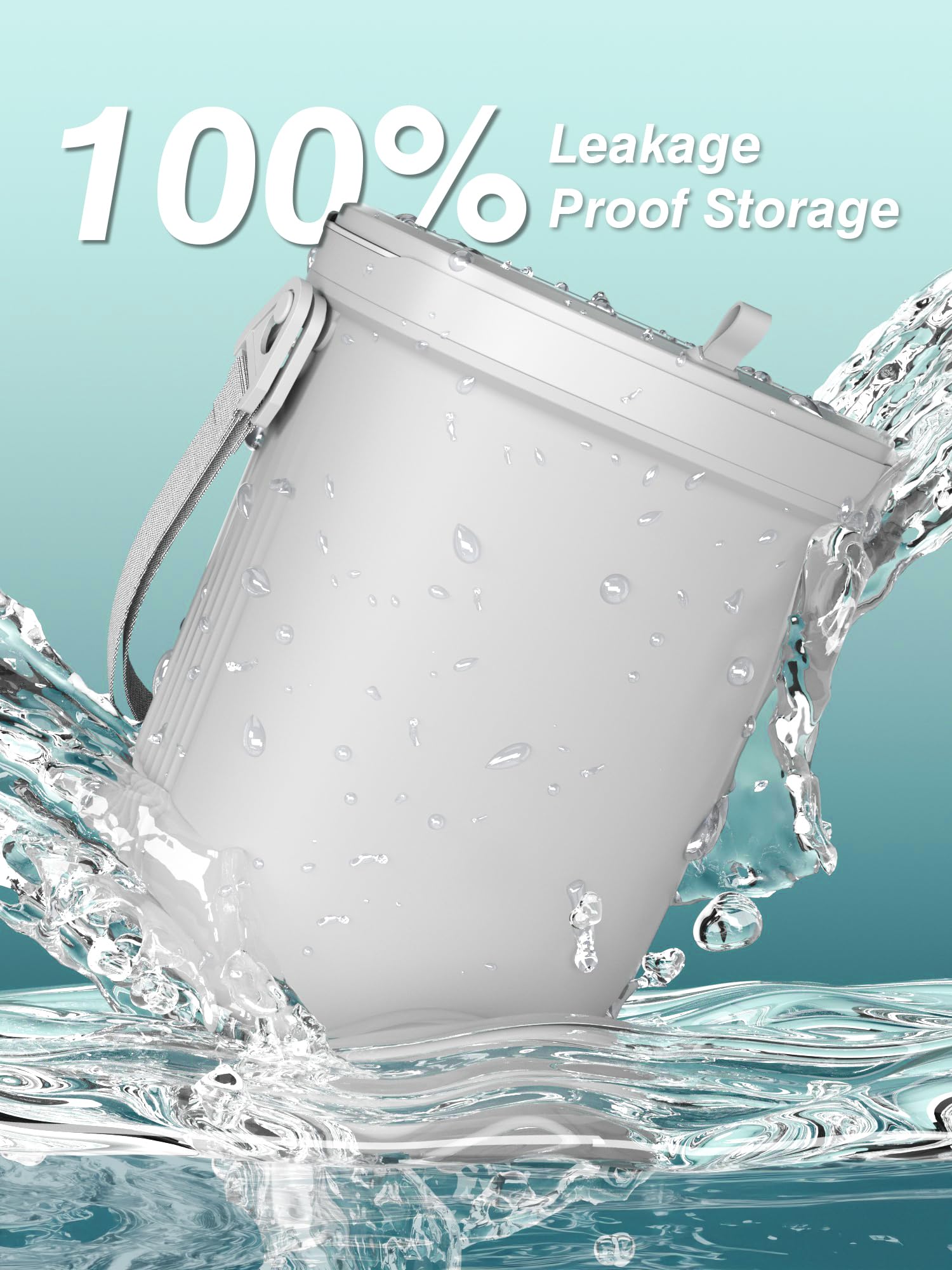 Garoopion leakproof silicone vehicle trash bin prevents leaks and stains.