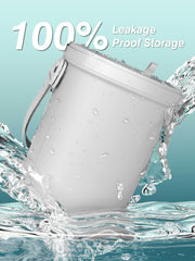 Garoopion leakproof silicone vehicle trash bin prevents leaks and stains.