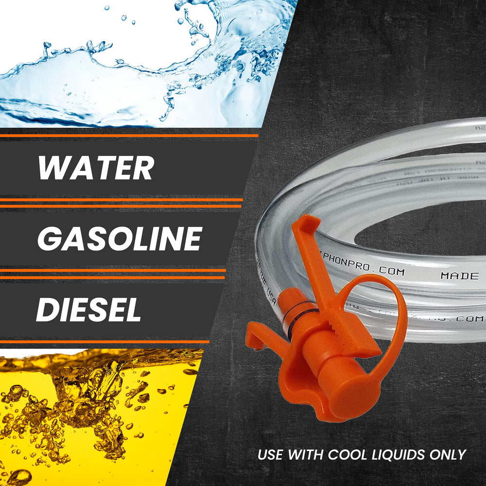GasTapper hand pump in action delivering quick fuel or water transfer.