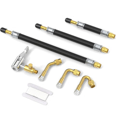 GASHER tire valve extenders 100mm for easier access to hard-to-reach valves