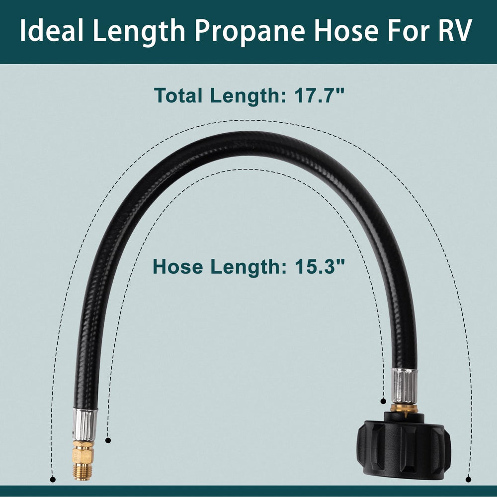 GasPro hose linked to four-port tee for auxiliary supply.