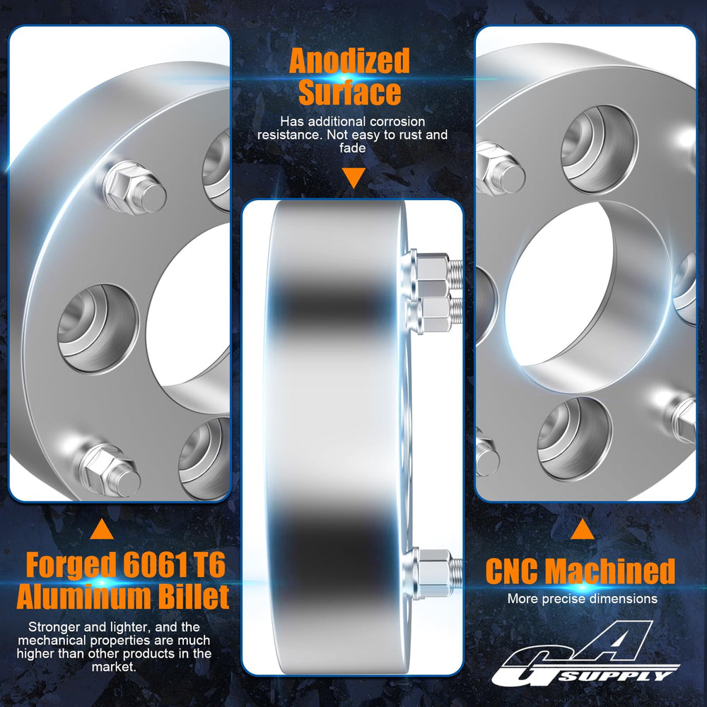 GAsupply 74mm hub bore for precise wheel alignment.