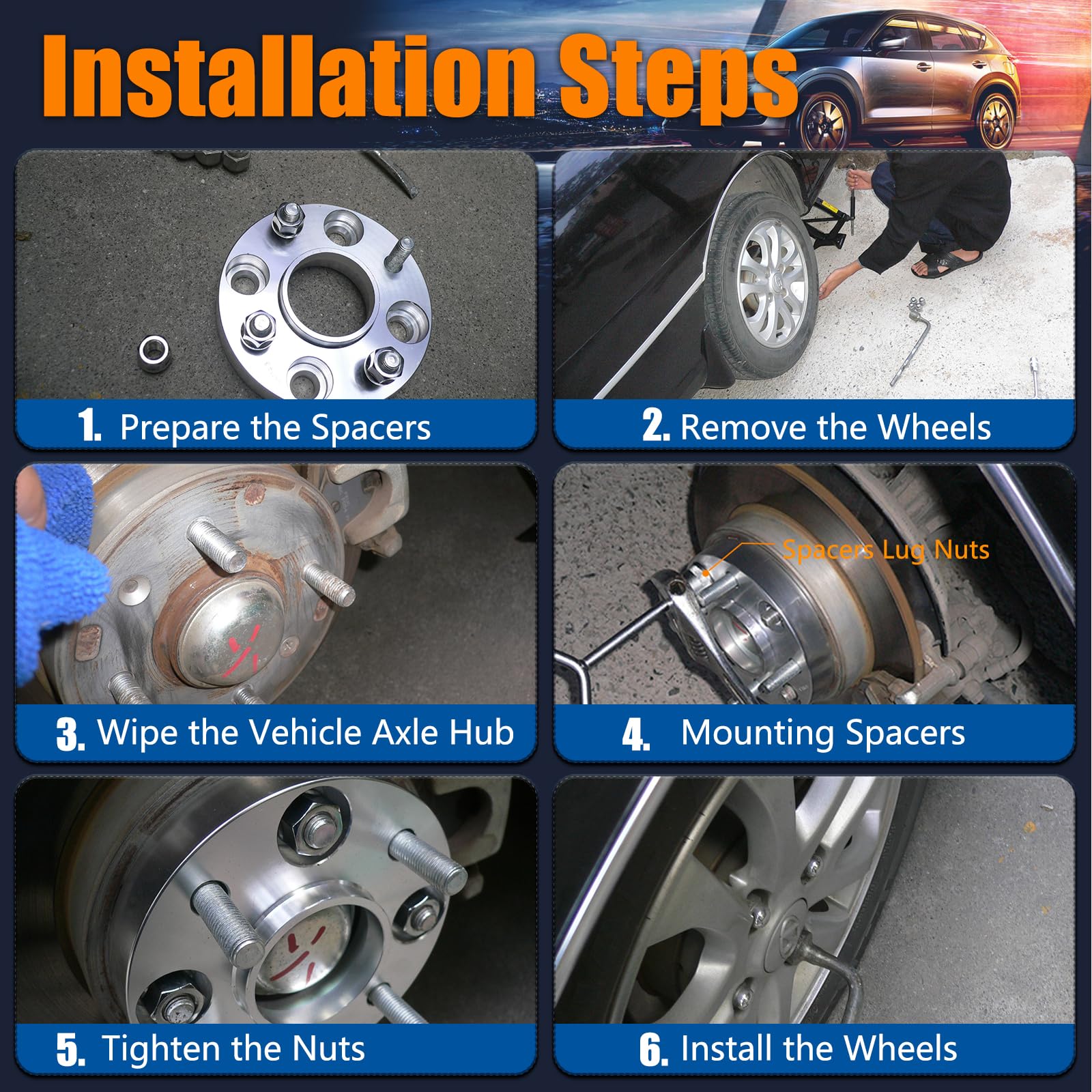 GAsupply four-pack adapters ready for ATV installation