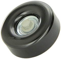 Gates 36299 Idler Pulley close-up showing durable steel and thermoplastic body