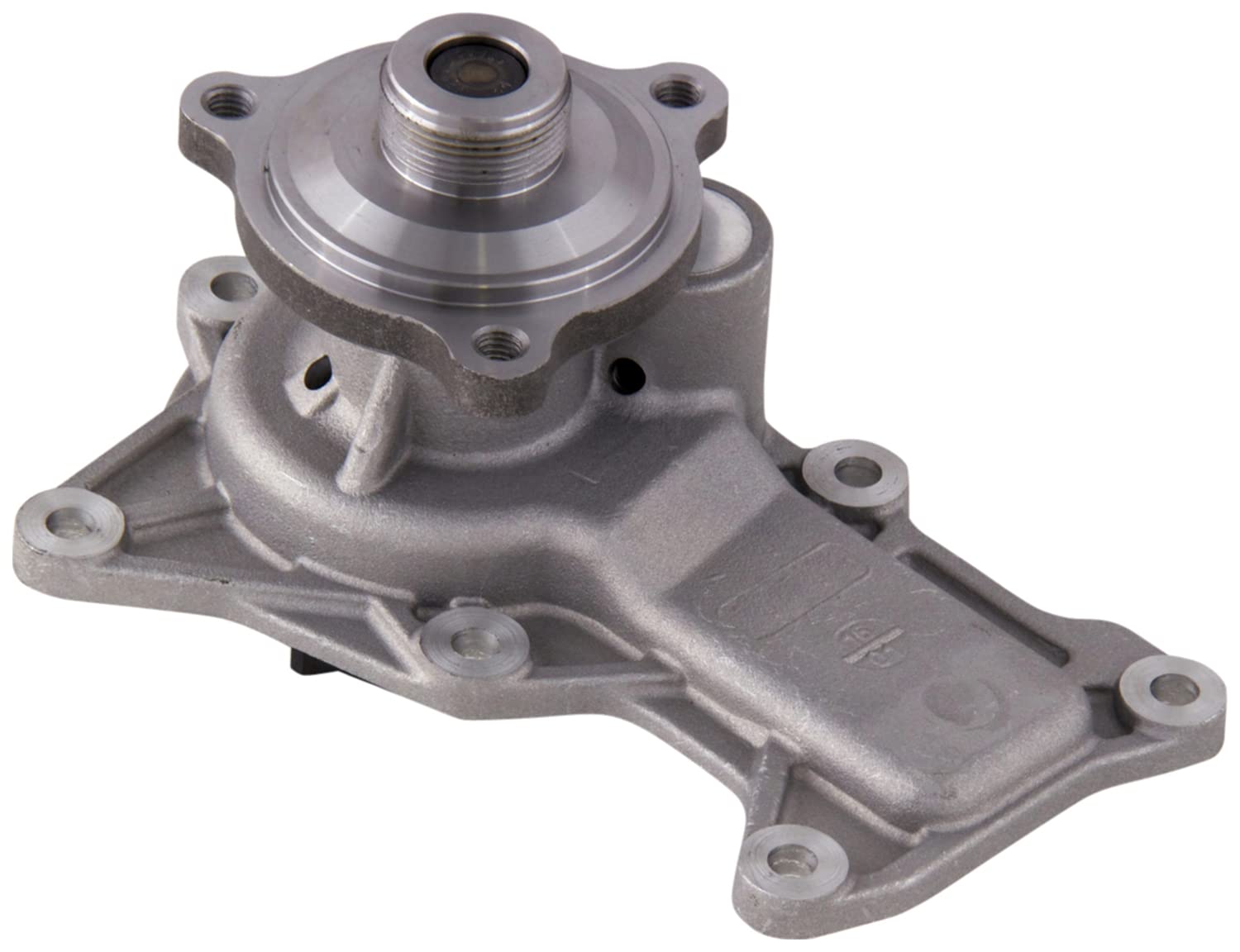 Gates 42588 water pump front view highlighting durable alloy body for cooling