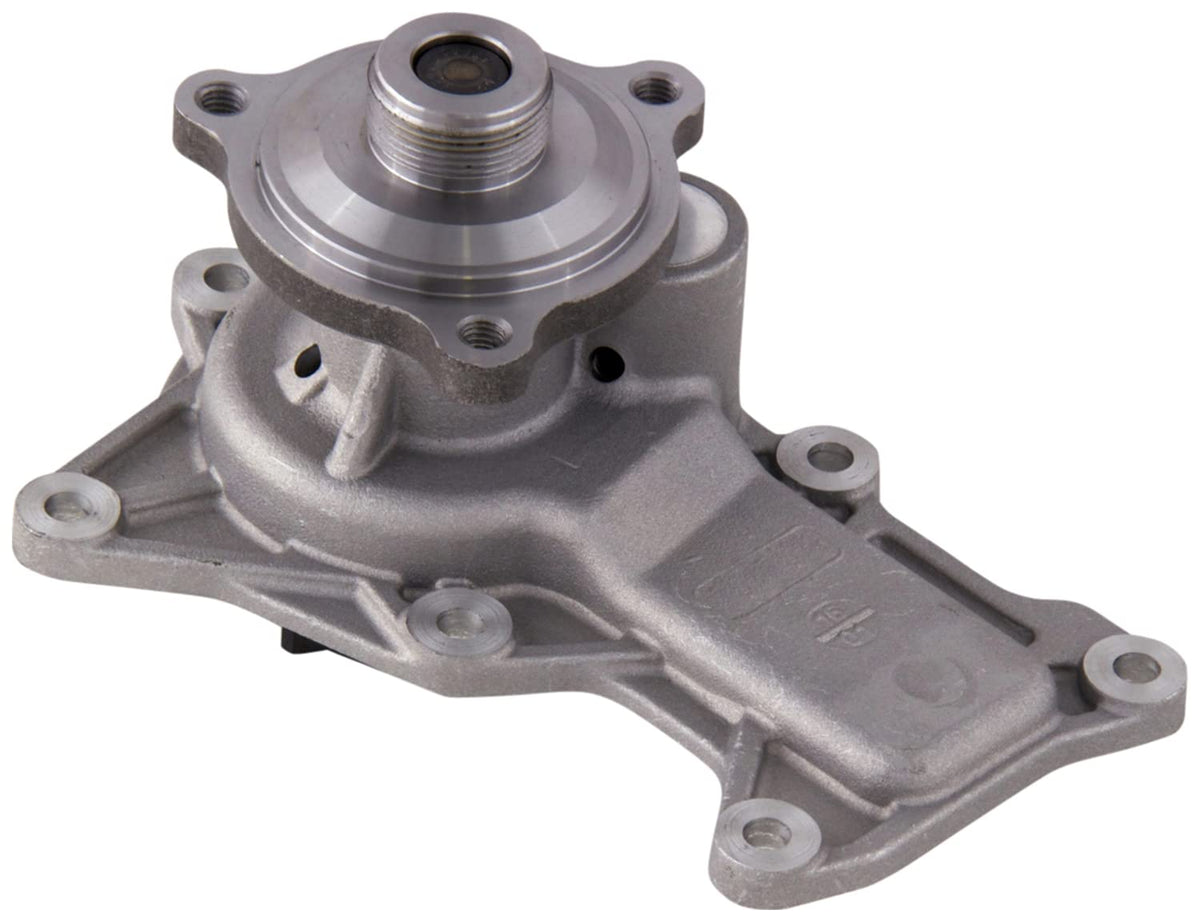 Gates 42588 water pump front view highlighting durable alloy body for cooling