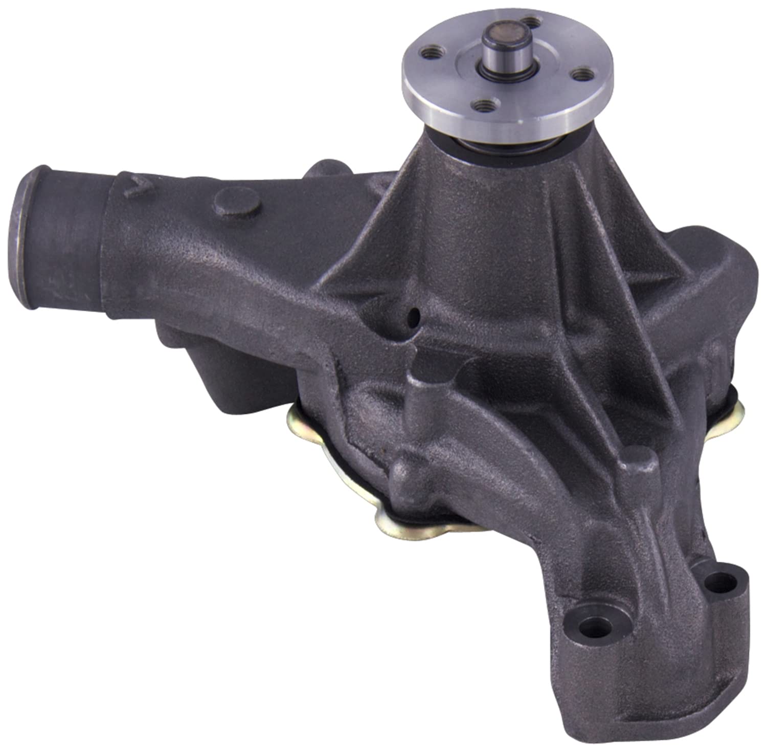 Gates 43114 water pump front view showing OE-quality fit for standard-duty engines