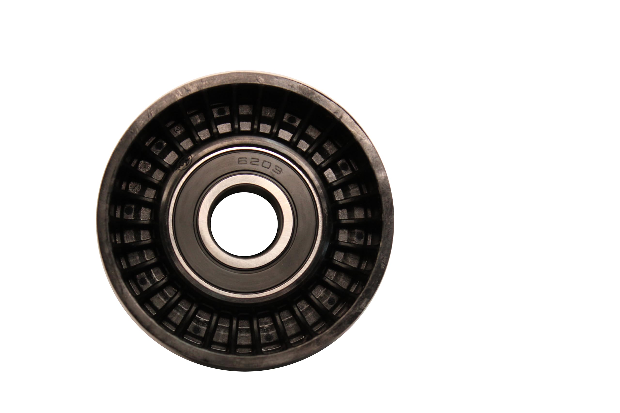 Gates Drive Align Idler Pulley bearing detail emphasizing premium bearings for quiet operation.