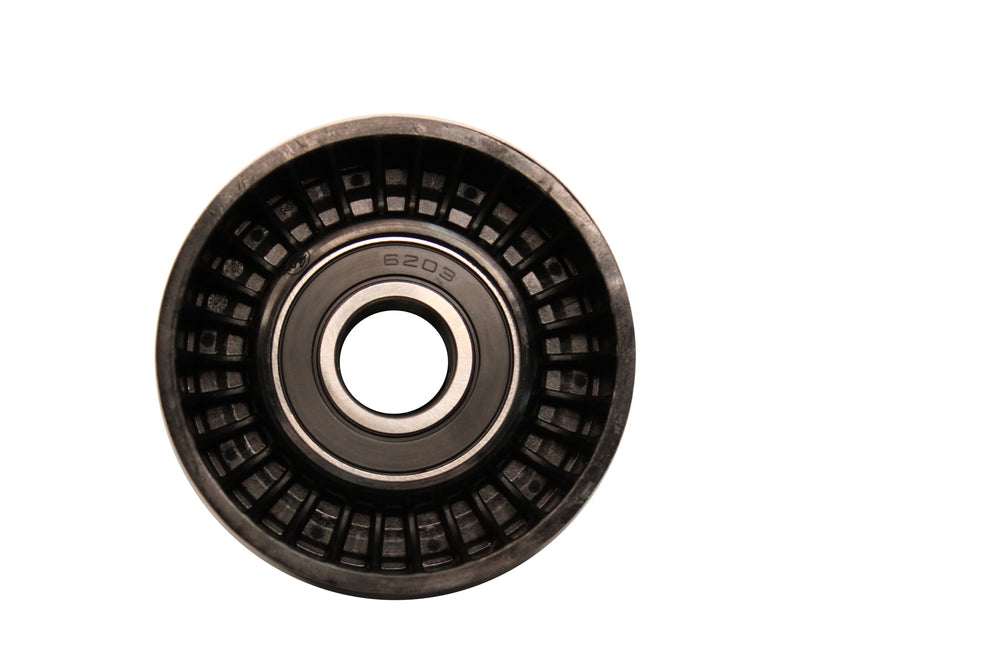 Gates Drive Align Idler Pulley bearing detail emphasizing premium bearings for quiet operation.