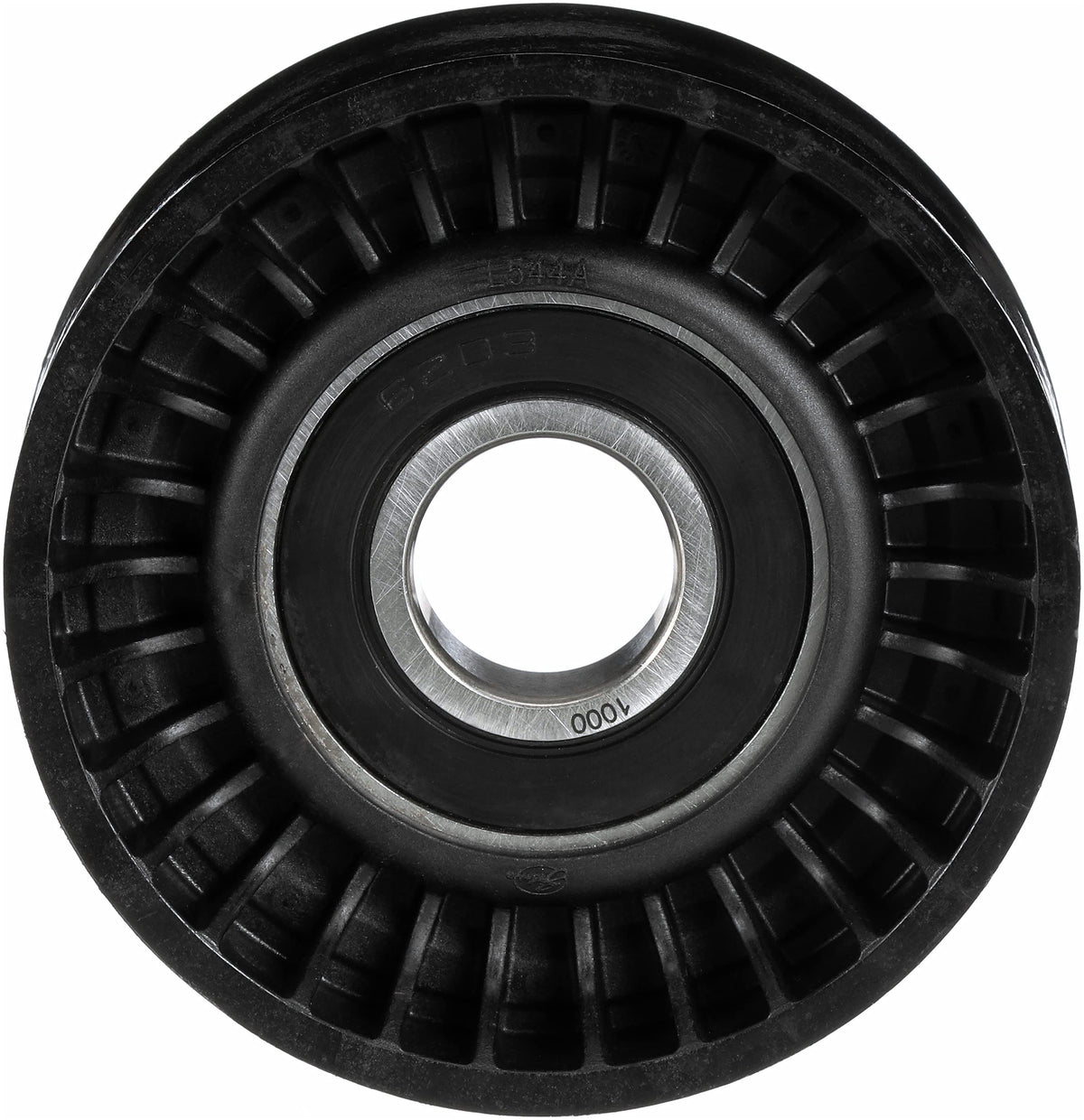 Gates Drive Align Idler Pulley front view showing sturdy construction for reliable belt alignment.