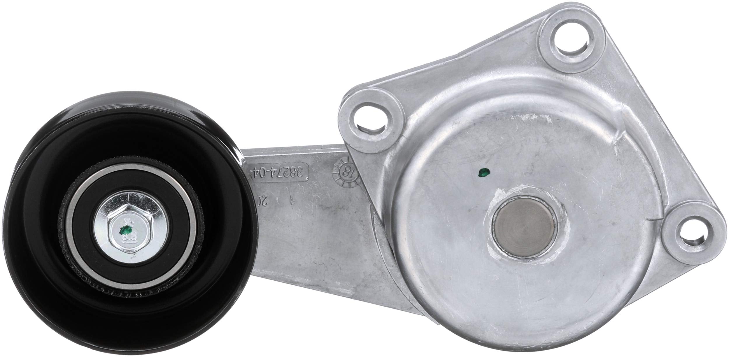 Gates DriveAlign tensioner 38274 side view highlighting mounting and contours for engine compatibility