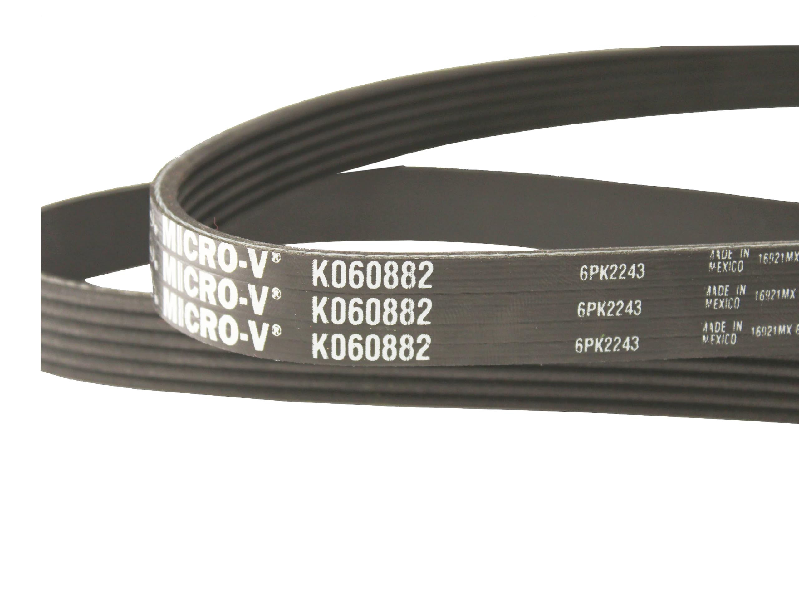 Installed Gates K060882 Micro-V belt in a car for demonstration.