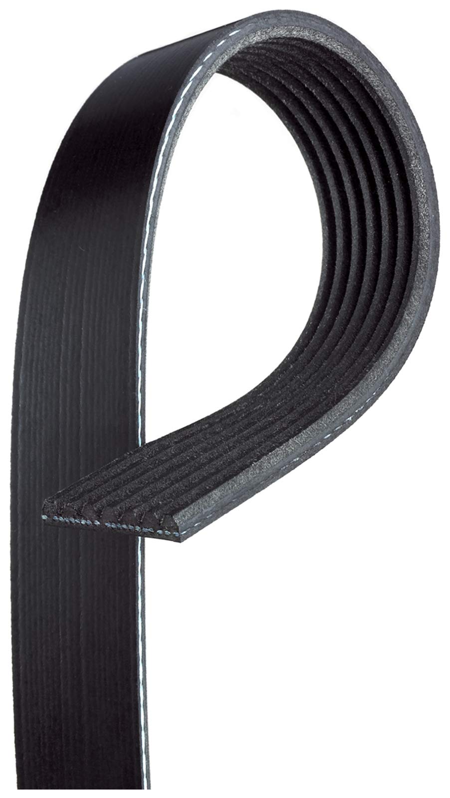 Gates K070610 Micro-V serpentine belt close-up with precise OE-fit for reliable engine drive