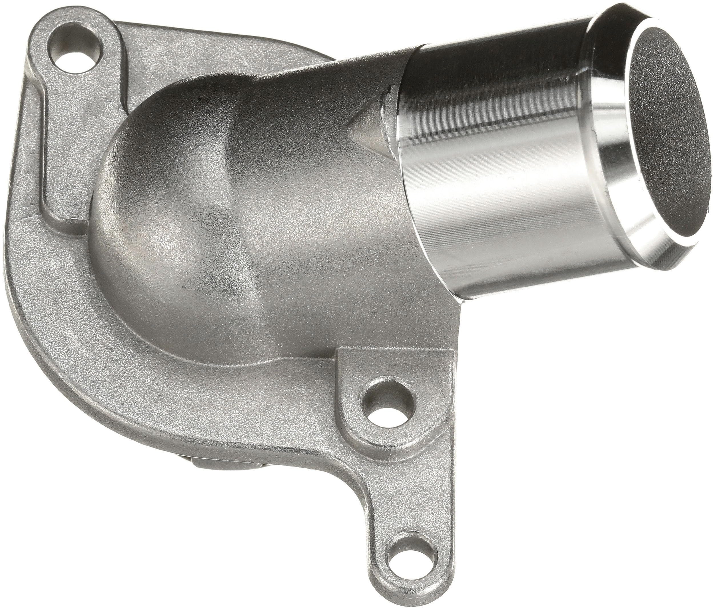 Gates thermostat flange with jiggle pin detail, ensuring secure seal and reduced leakage potential.