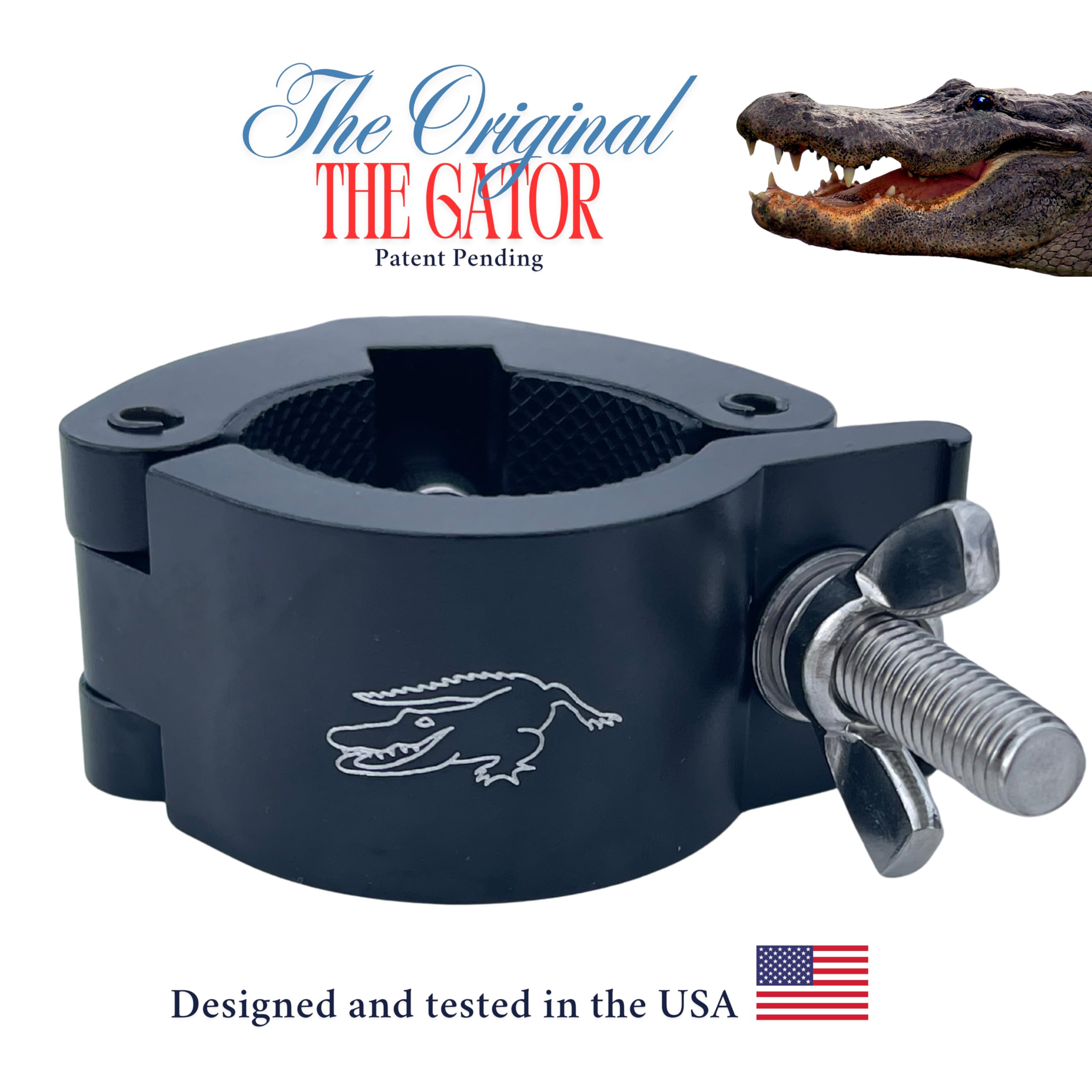 GATOR heavy-duty aluminum and stainless steel for durability.