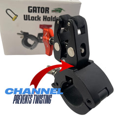 GATOR U-Lock Holder compatible with Kryptonite and ABUS locks.