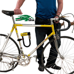 GATOR U-Lock Holder clamps quietly for a rattle-free ride.