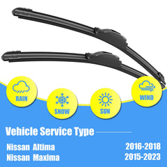 Gavimnal 16-inch passenger-side wiper blade for Altima provides quick rain clearance.