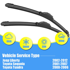 Gavimnal 19-inch passenger-side wiper blade ensures clear windshield during storms