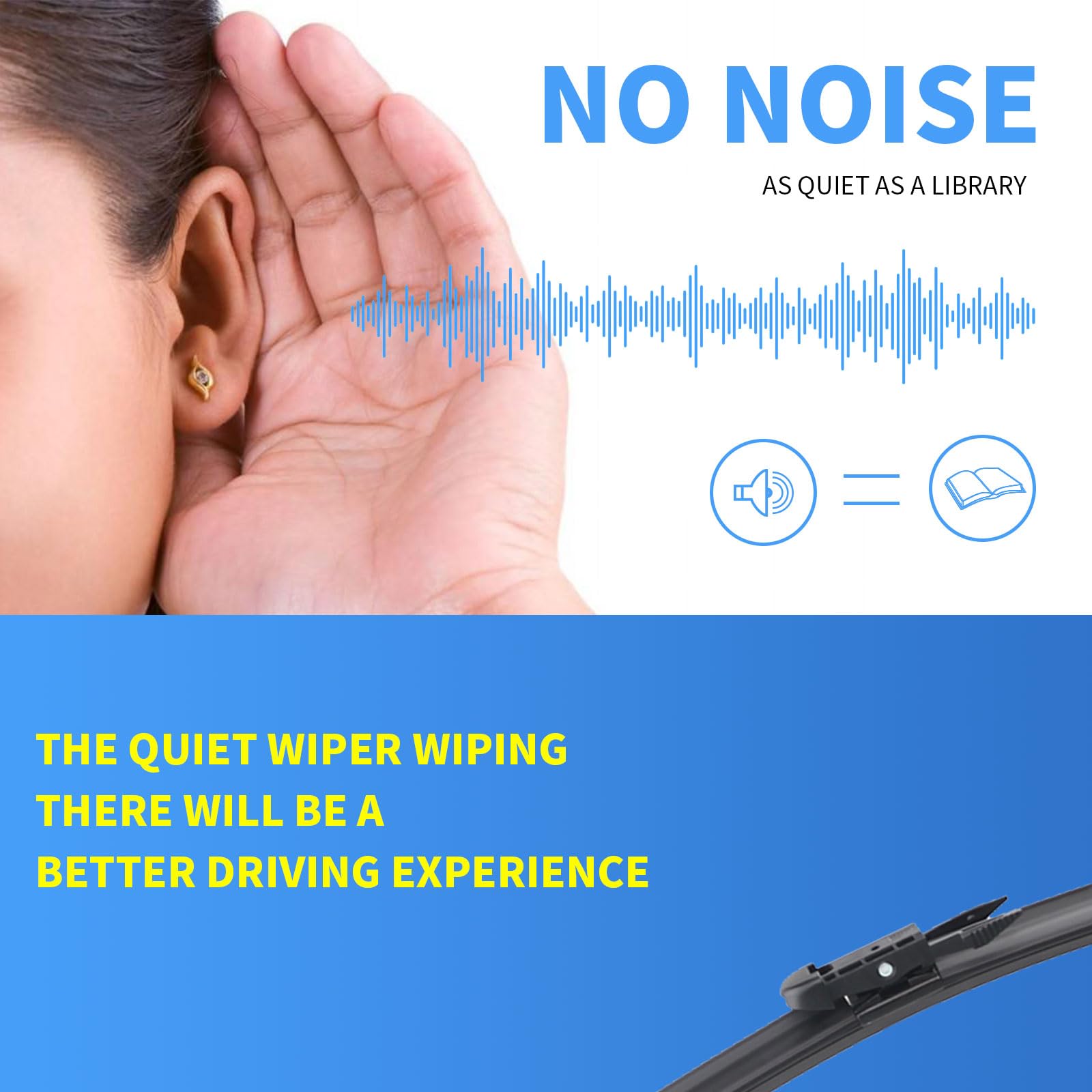 Gavimnal silicone blade construction highlights durability and flexible wiping