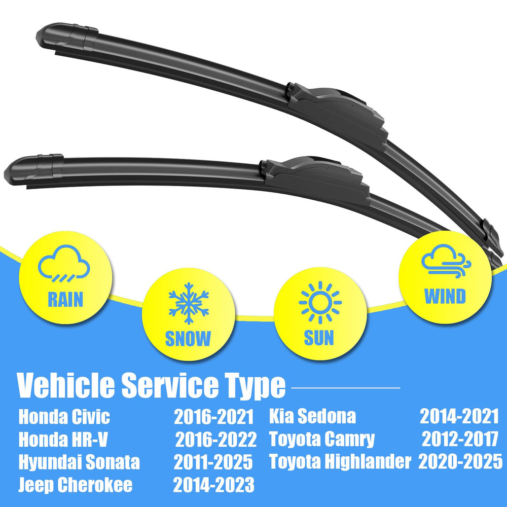 Close-up of Gavimnal silicone wiper blade showing flexible frame.