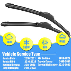 Close-up of Gavimnal silicone wiper blade showing flexible frame.