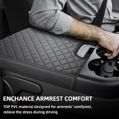 GAWAF PVC leather armrest cover offering soft, durable protection
