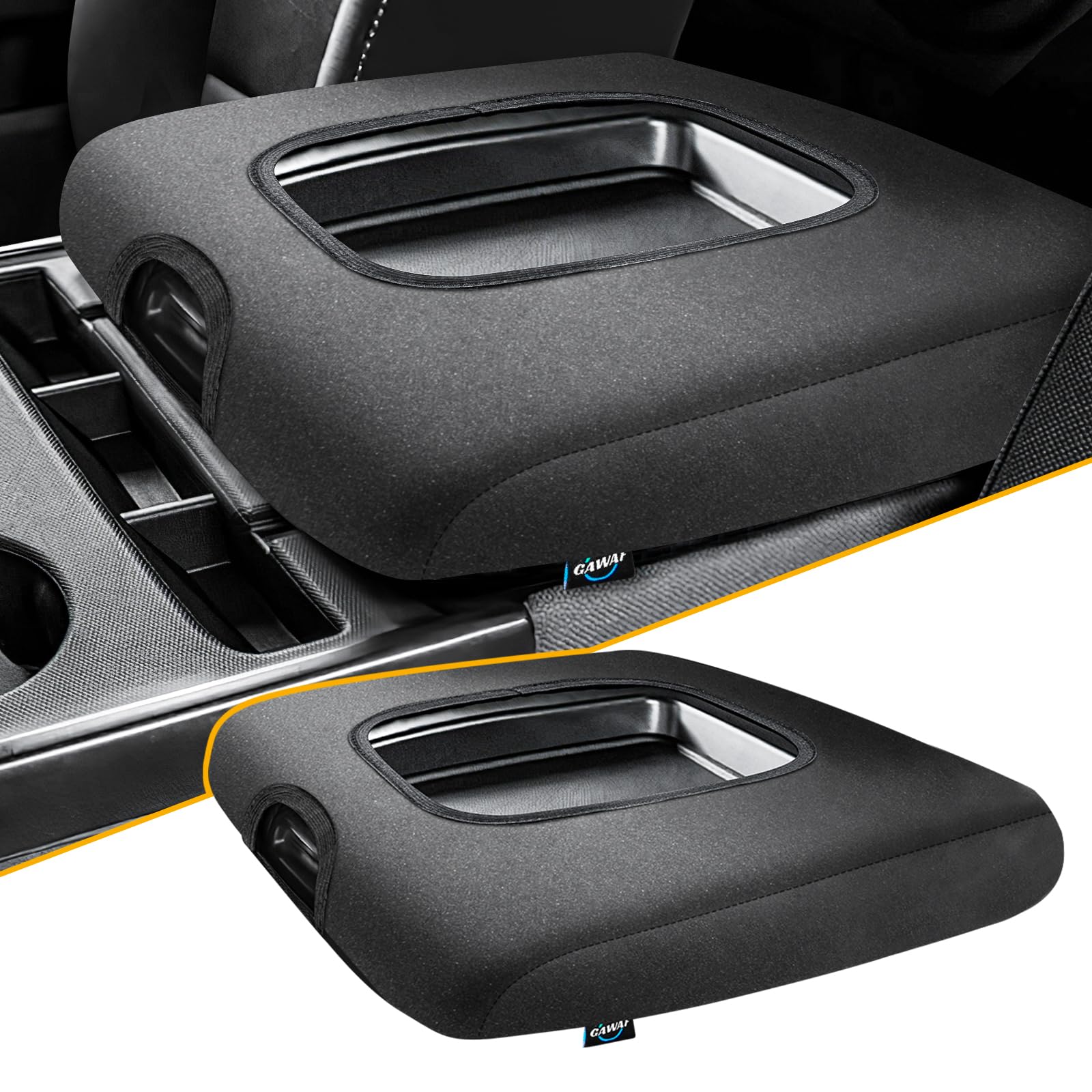GAWAF center console cover on Silverado 2014–2018 provides precise 40-20-40 fit for protection.
