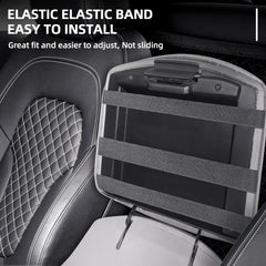 GAWAF center console cover gray PVC material demonstrates waterproof surface for quick cleaning