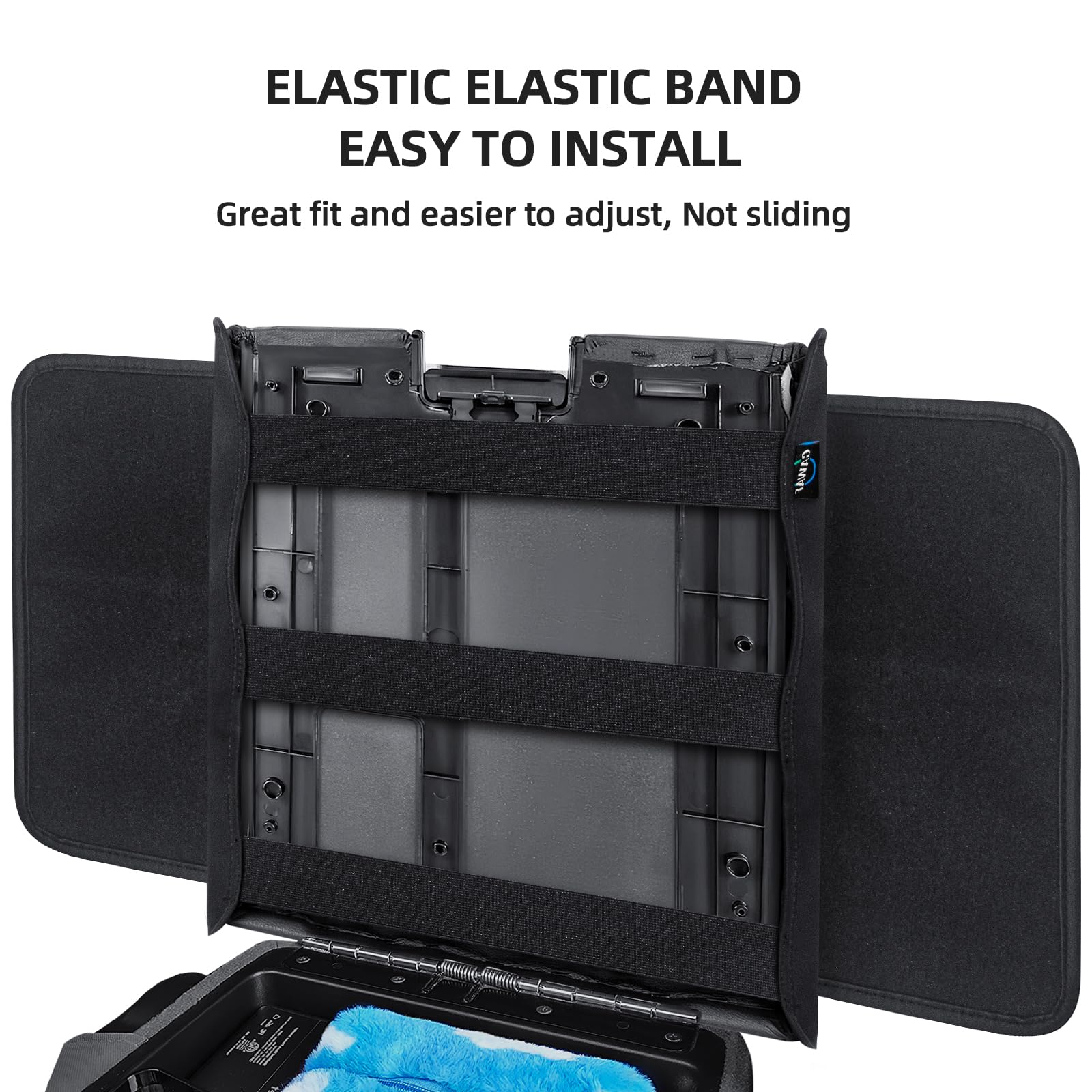 GAWAF center console cover with side pockets for quick access essentials