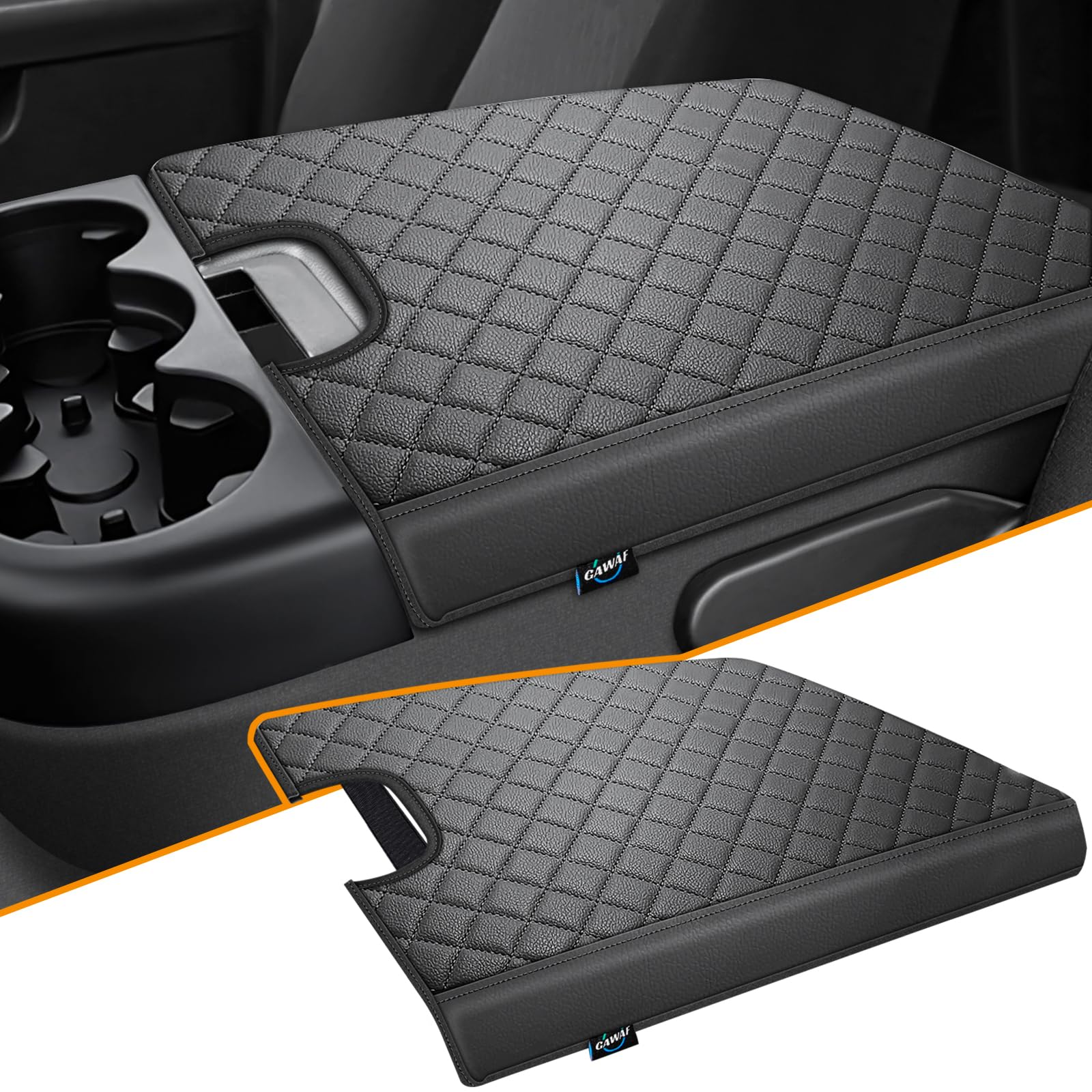 GAWAF center console cover for Silverado 2007–2013 protecting the armrest during daily use