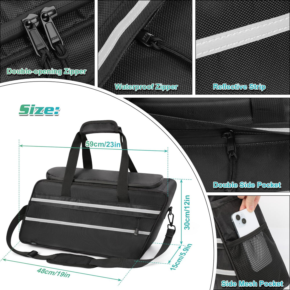 GAWAF saddlebag cooler liner PEVA insulation preserves cold drinks on long rides.