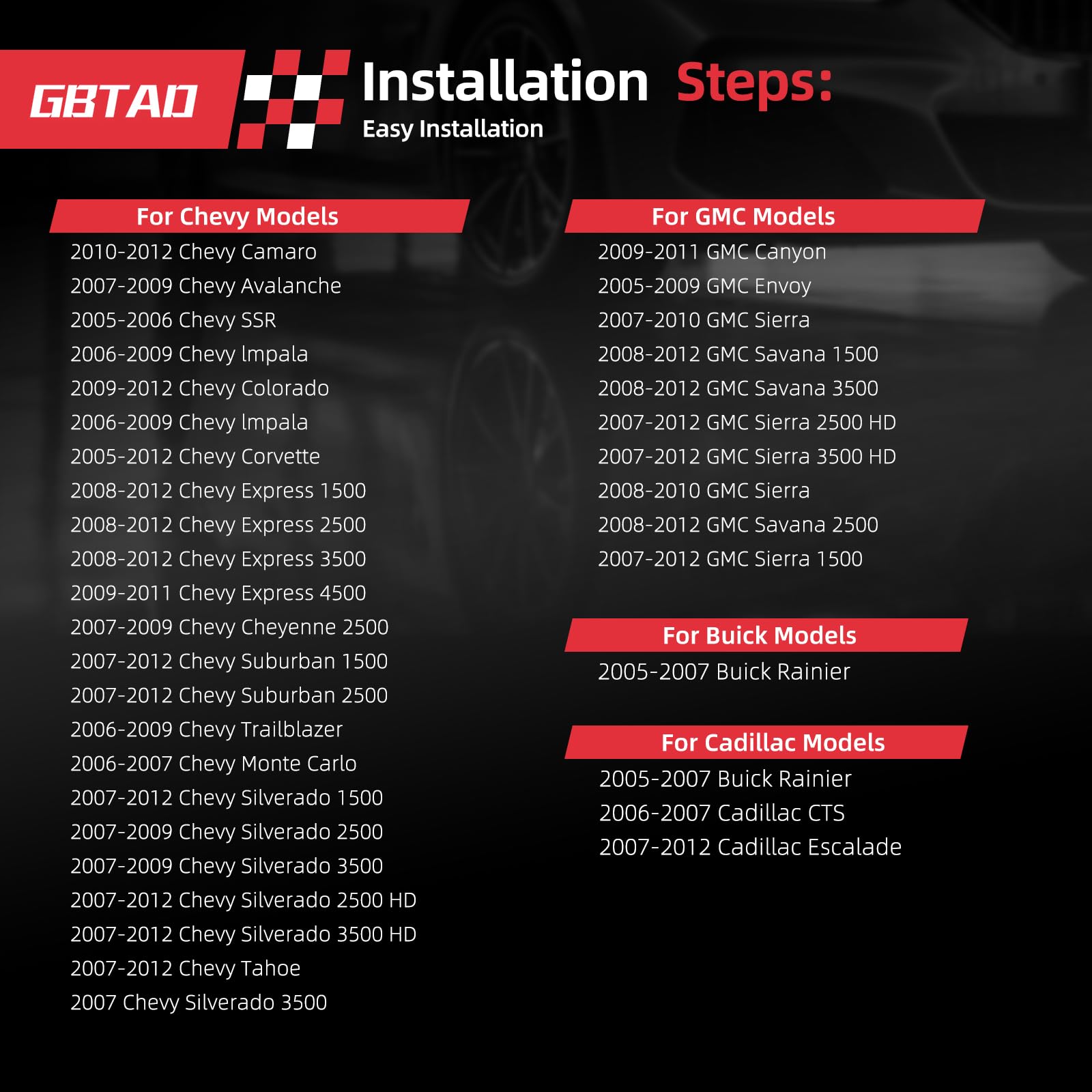 GBTAD easy-install sequence demonstrates quick swap for improved engine response.