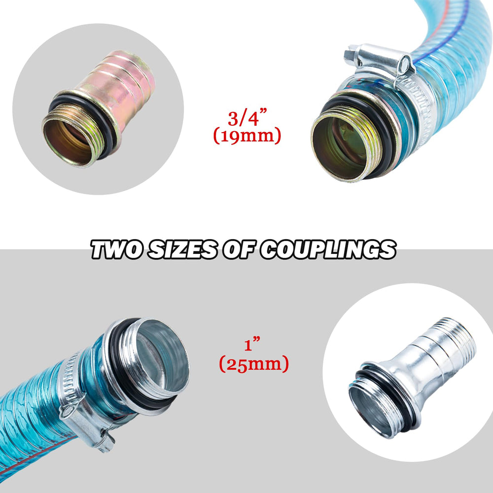 GDDGHS PVC clear suction hose emphasizes visible liquid during transfer