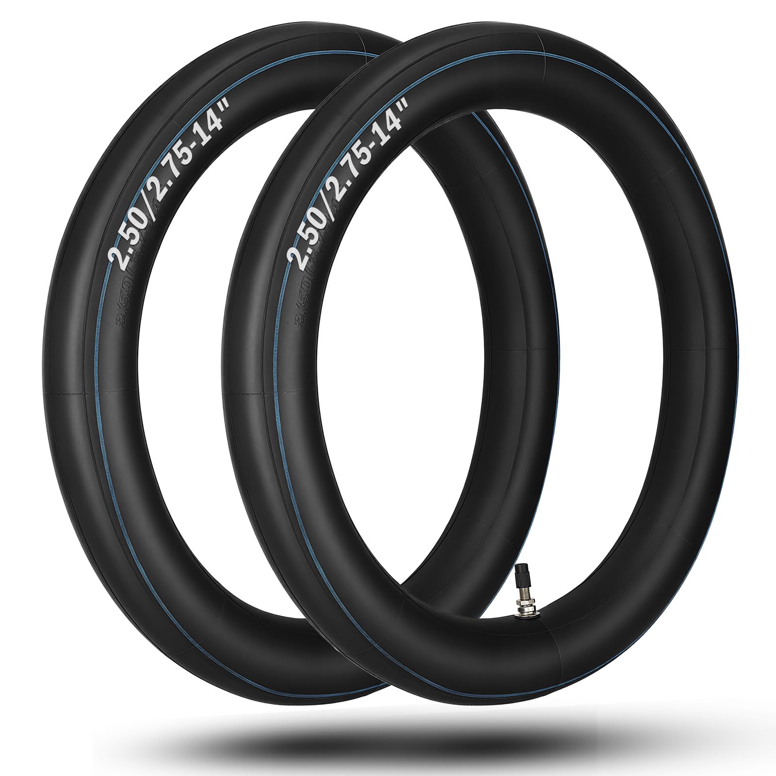 GDHSWJ 2-pack 14in inner tube for 60/100-14 tires boosts dirt-track reliability.