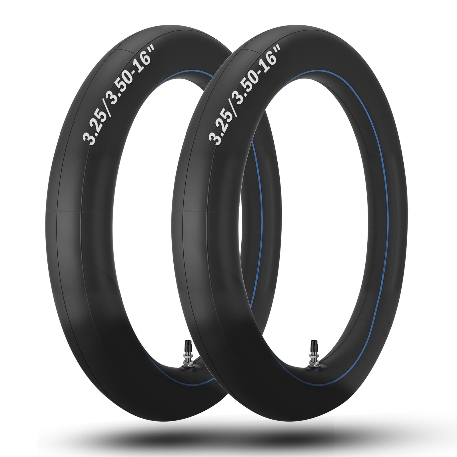 GDHSWJ 90/100-16 inner tube visual—reliable fit for dirt bike tires.