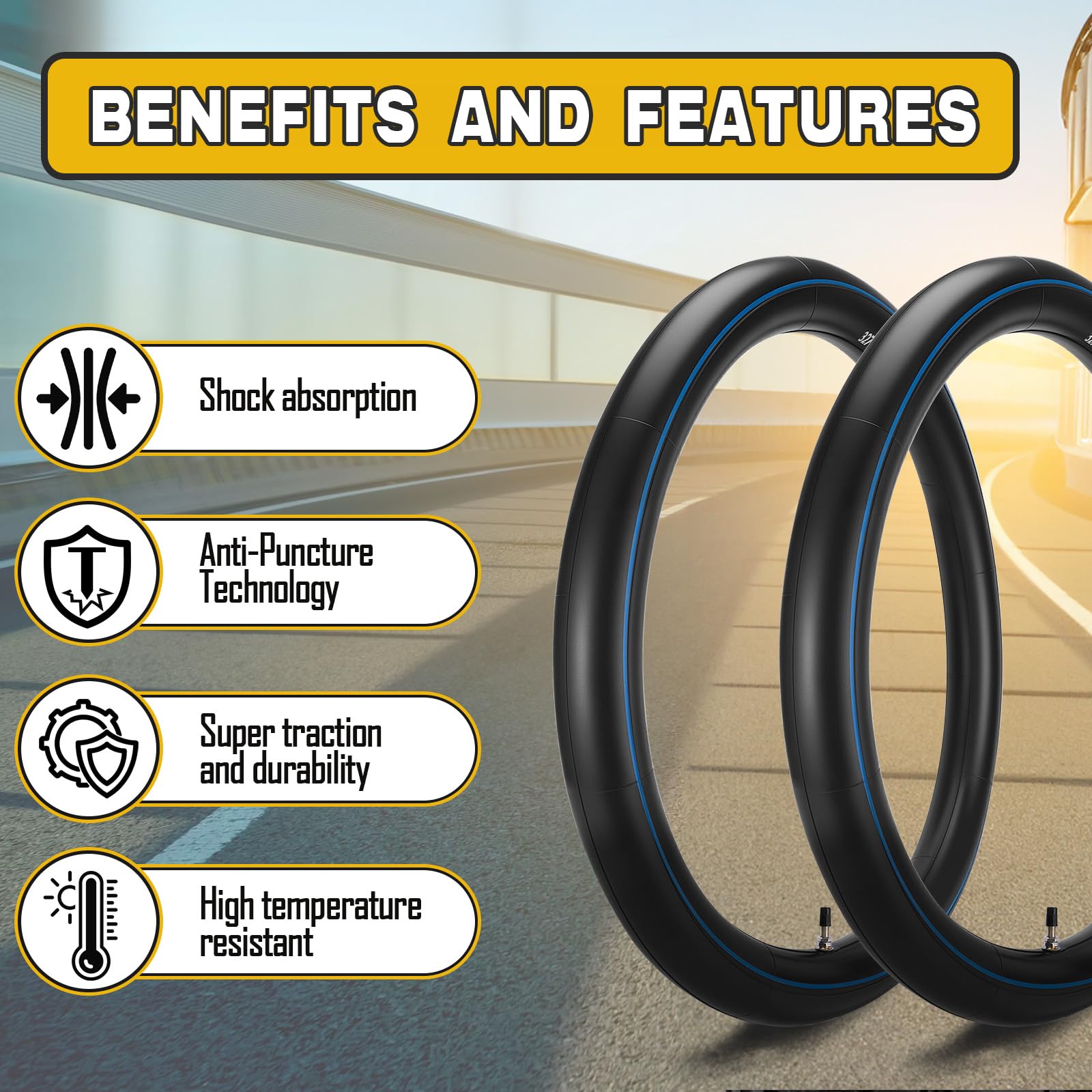 GDHSWJ durable natural rubber material resists wear on rough trails.