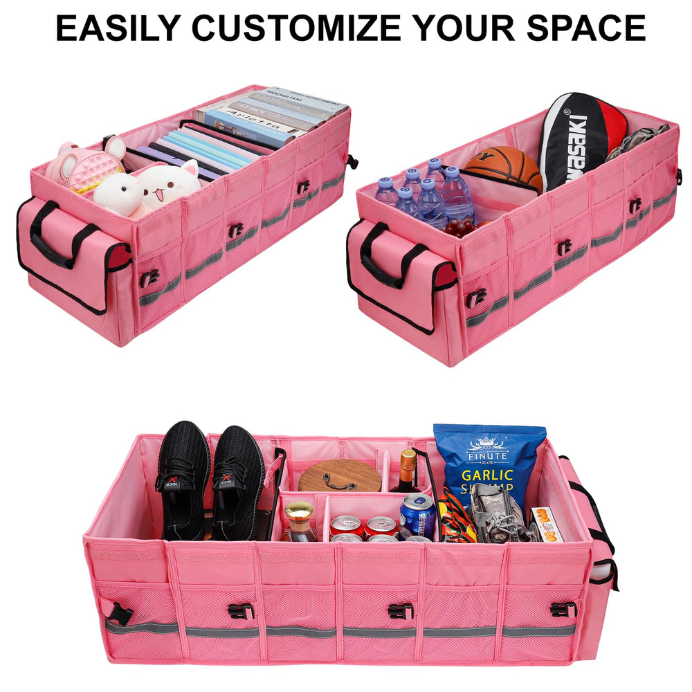 GDNasist collapsible trunk organizer folded for compact storage