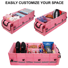GDNasist collapsible trunk organizer folded for compact storage