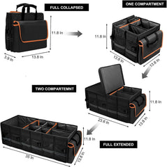 GDNasist collapsible trunk organizer folds flat for storage