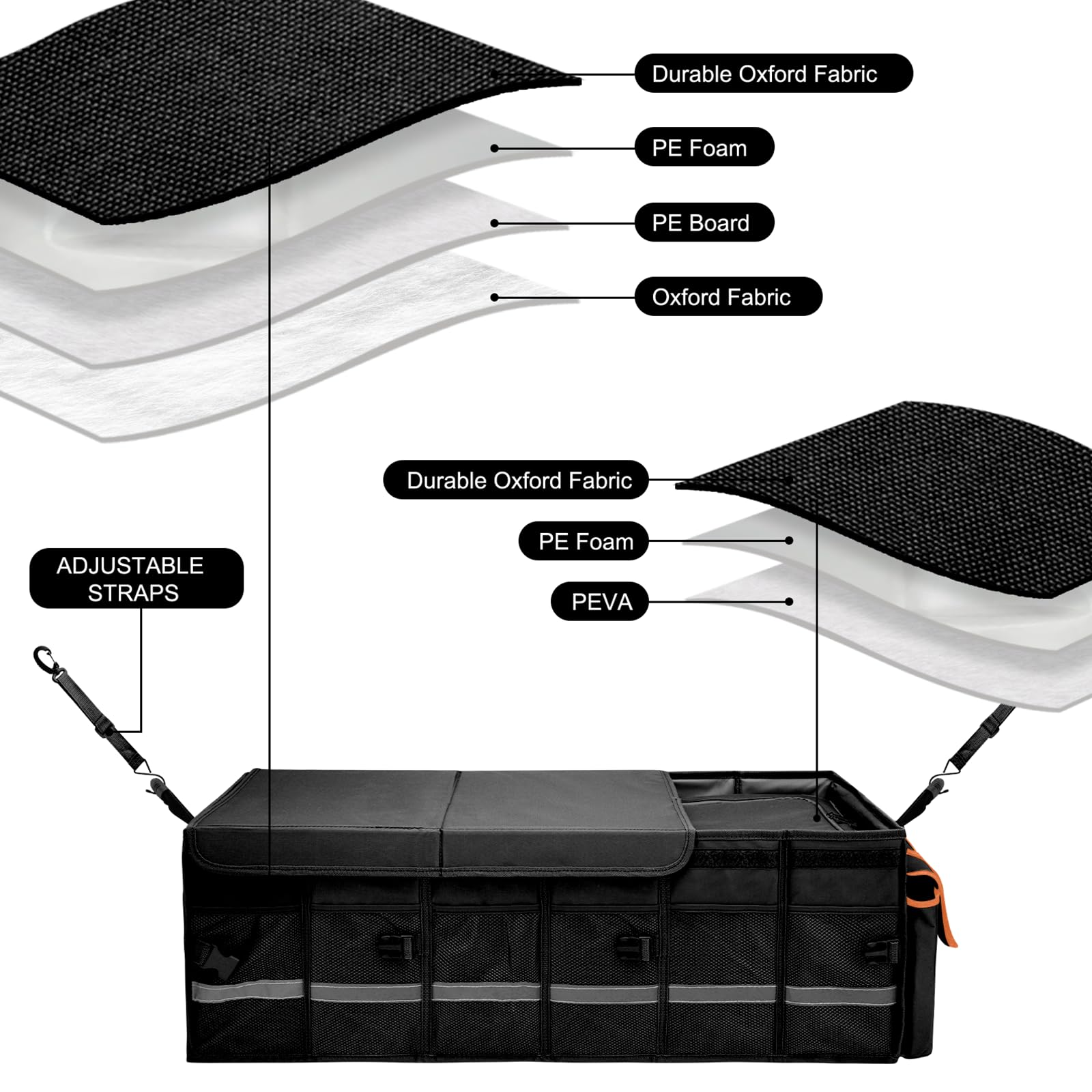 GDNasist interior pockets help separate small items neatly