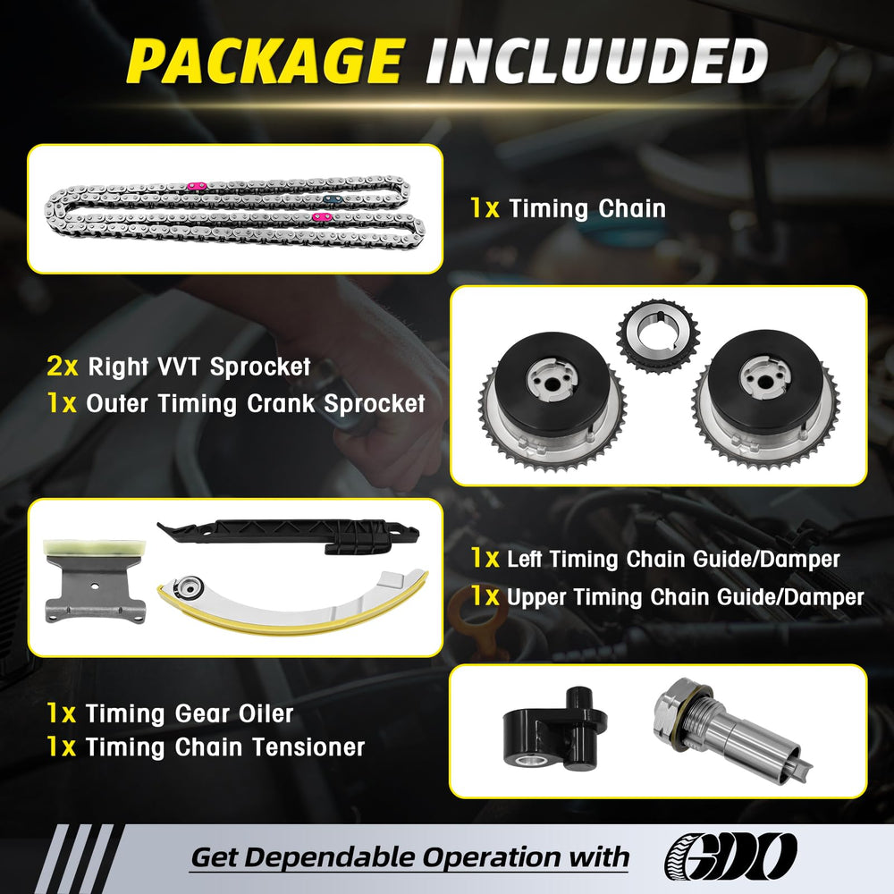 GDO right upper tensioner with guide damper