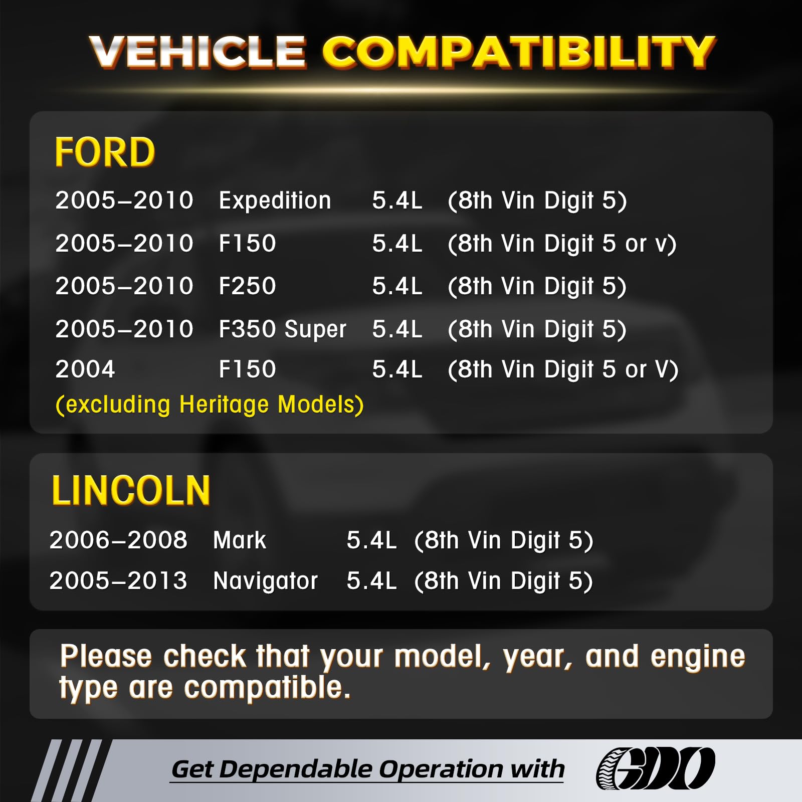 GDO 5.4 timing chain kit including oil pump