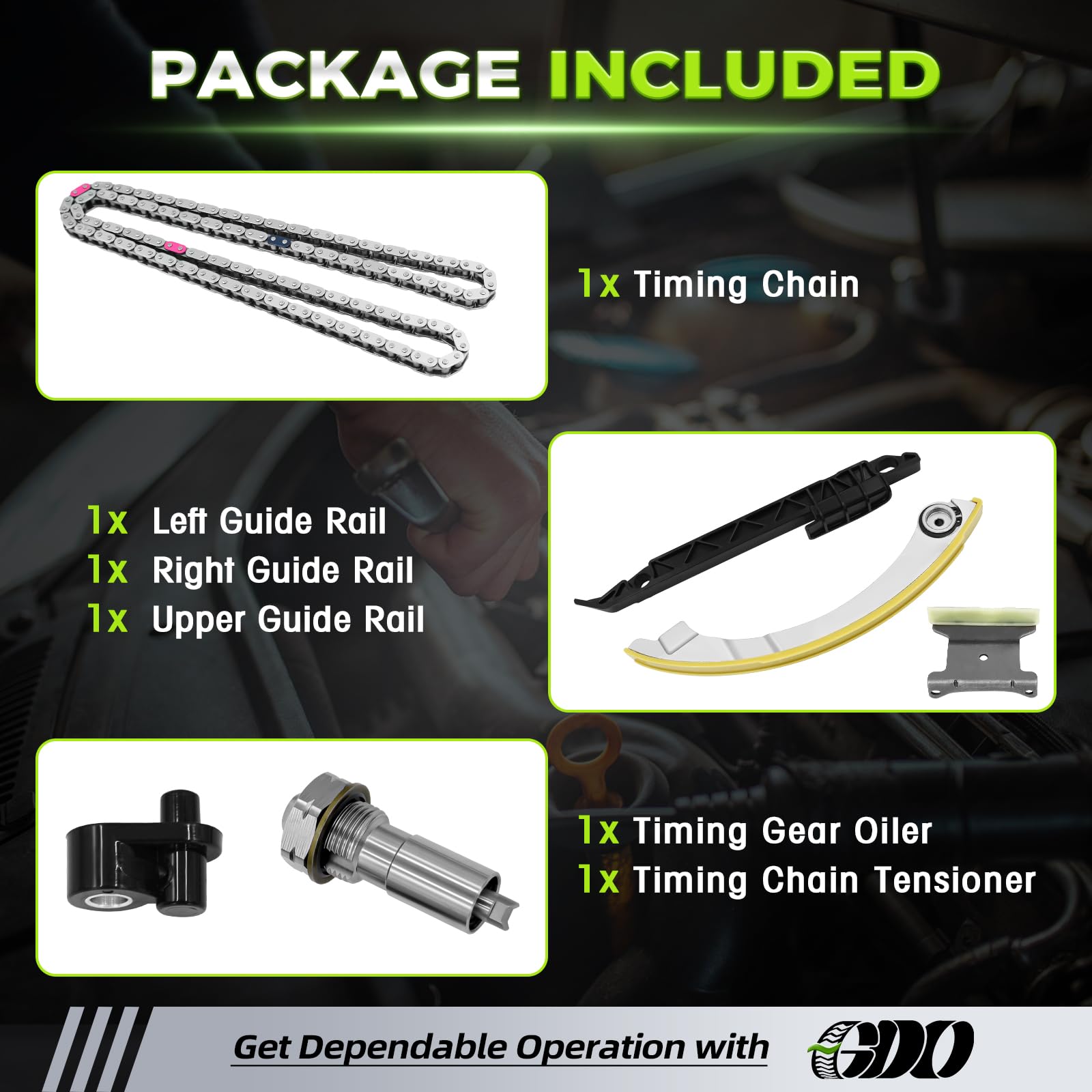 GDO 94201S right guide rail aids consistent timing