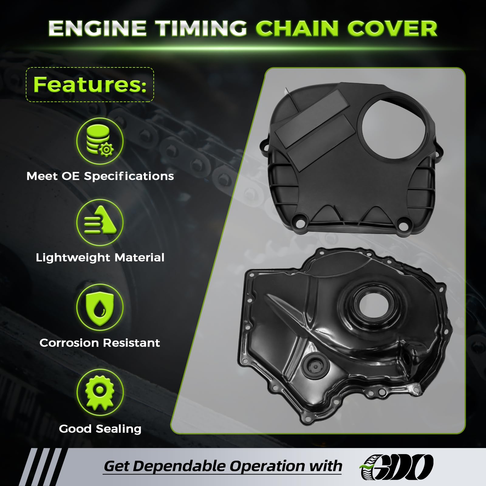 GDO EA888 guides and tensioner ensure quiet, precise timing chain alignment